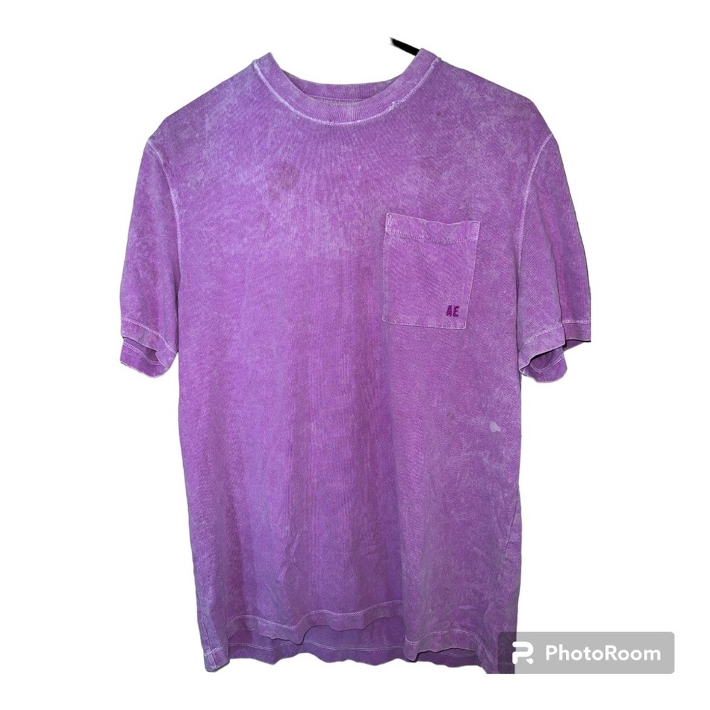 American Eagle Men’s Medium Purple Tie Dye Short Sleeve T Shirt